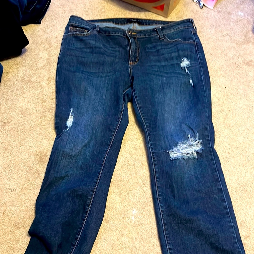 Like new blue jeans